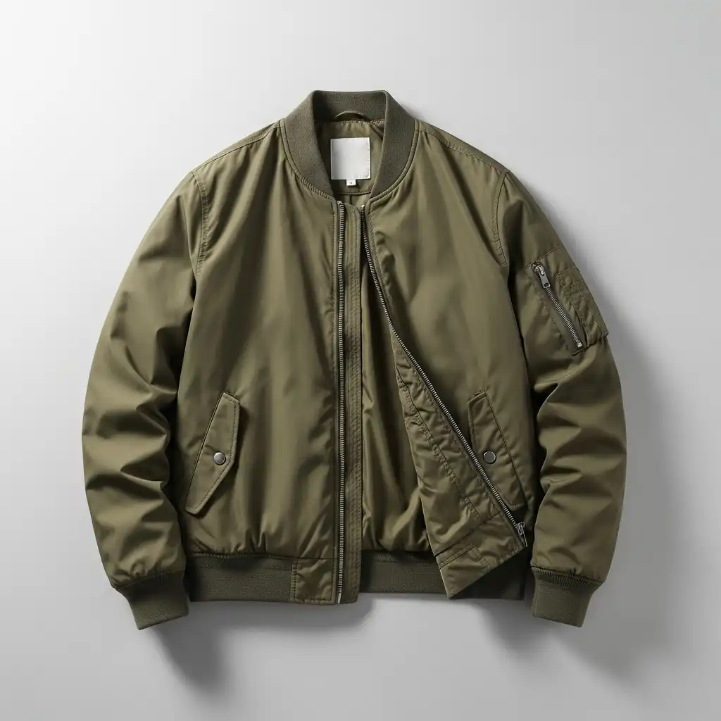 Olive Green Bomber Jacket